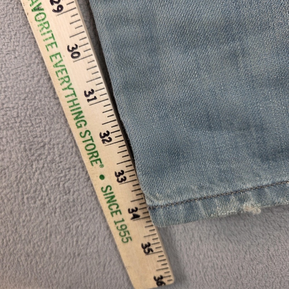 Diesel Jeans Mens 32x32 Thavar Light Wash Blue Slim Fit Distressed Made in Italy - Picture 7 of 10